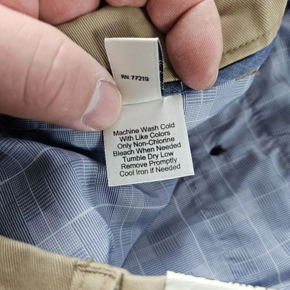 Joseph Abboud Pants 32x31 Khaki Beige Chino Comfort Stretch Preppy Casual NWT